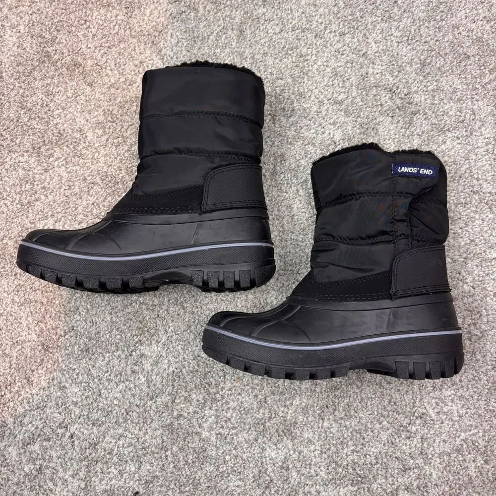 New! Lands End Kids Frost Insulated Waterproof snow boots size 13